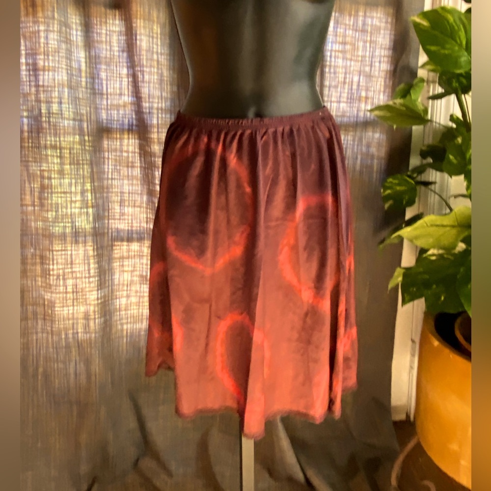 Phishman flavored tie dye donut half slip skirt.
